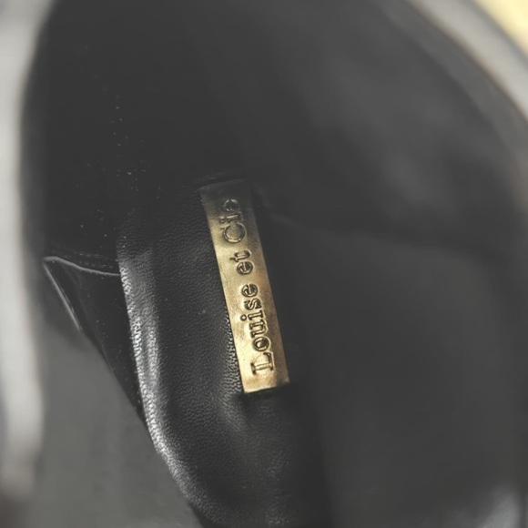 Louise et Cie Vimmy Black Suede Sock Pointed toe Kitten Heels Size 6M✌️ - Picture 10 of 10